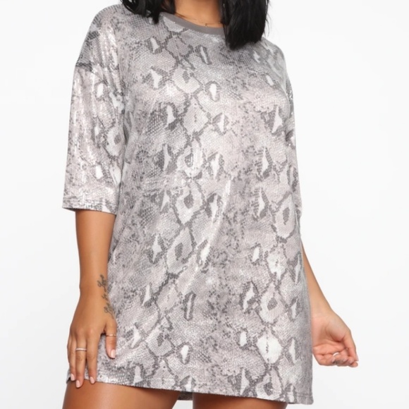 Fashion Nova Tops - Fashion Nova Take Your Chances Shirt Dress